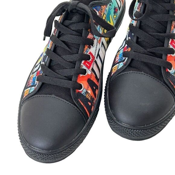 Autism Dad's Custom Shoes Men's Size 10 (43) License Plate Graphic Multi-Color # - Picture 2 of 10